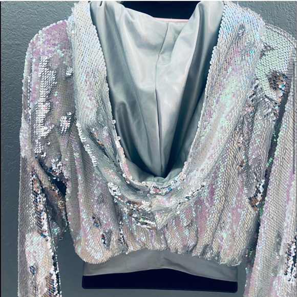 Dolls Kill ClubExx Technotopia FlipSquin Hoodie (Worn Once) - Picture 4 of 6